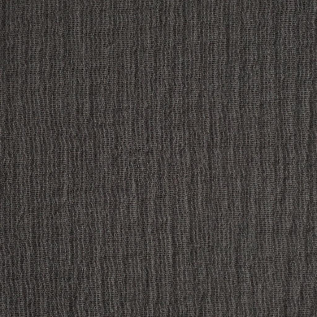 Musselin Double Gauze uni taupe